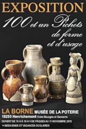 Muse de la poterie. Exposition 2015. "Cent et un pichets de forme et d’usage".