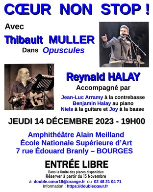 Affiche 2me version Coeur non stop Muller