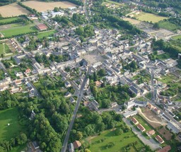 Henrichemont vu du ciel, vue gnrale.