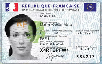 Carte identit bilingue