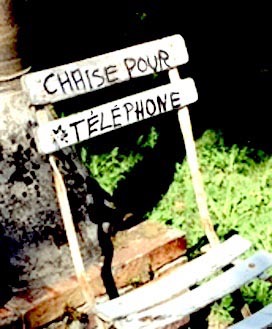 Chaise pour téléphone