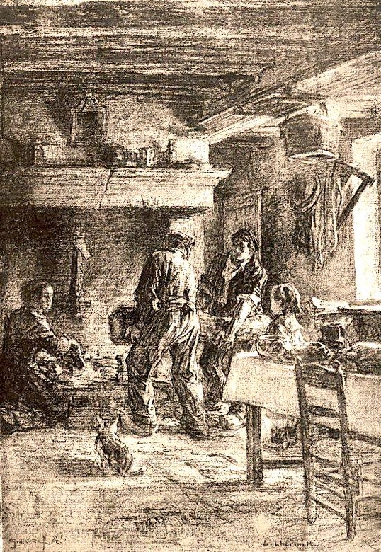 Dessin de Léon Lhermitte Le Monde illustré du 1er janvier 1884