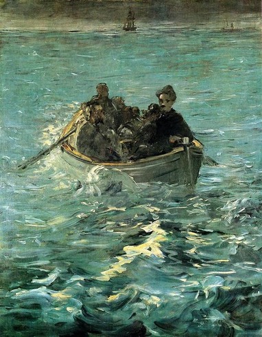 Edouard-Manet-The-Escape-of-Rochefort