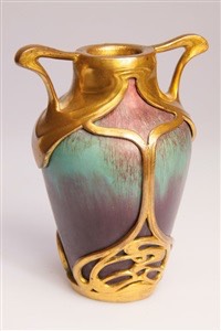 eugne-baudin-petit vase avec montage bronze de-lucien-gaillard