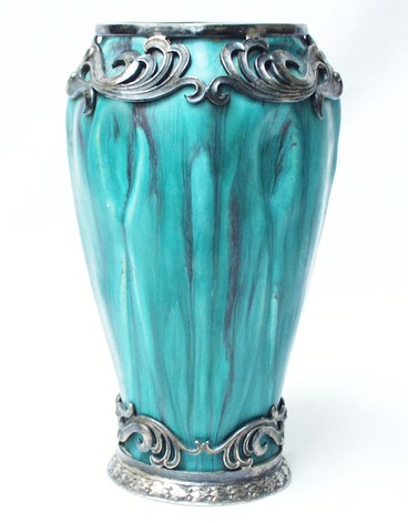 Eugene-Baudin-vase bleu