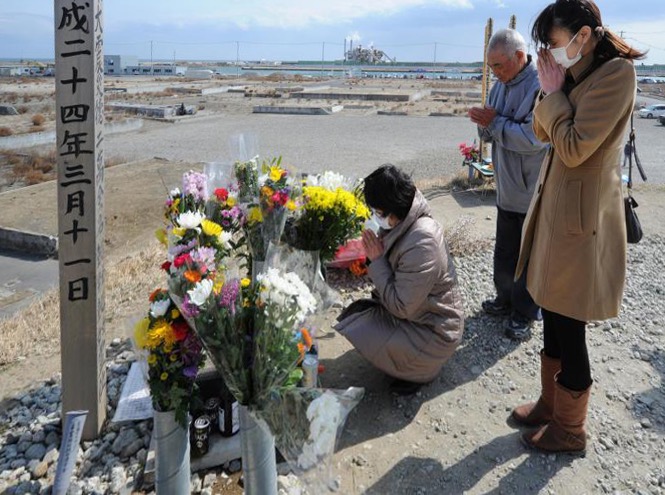 Fukushima. priere pour les victimes