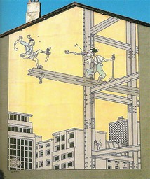 Joost Swarte, "La poutrelle". Ce dessinateur de BD hollandais est aussi un architecte.