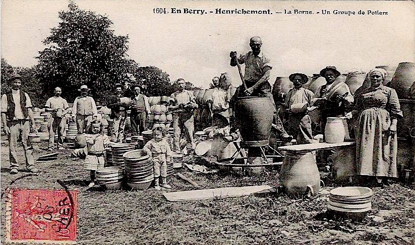 La Borne- Un groupe de potiers