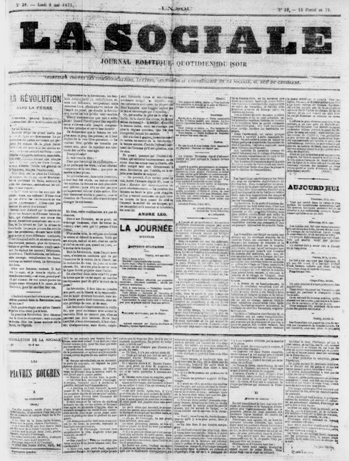 La Sociale 8 mai 1871