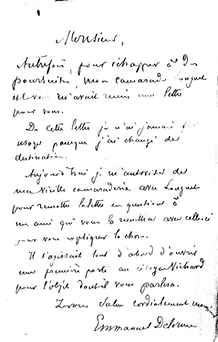 Lettre  Hector Denis-IISG-Amsterdam copie