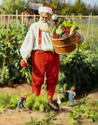 Père Noel jardinier