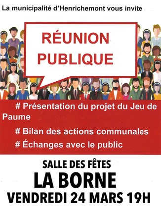 réunion publique La Borne