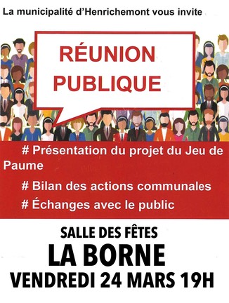 runion publique La Borne