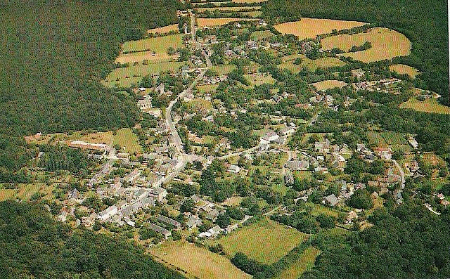 Vue aérienne de La Borne