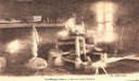 Intérieur d'un atelier de poterie.