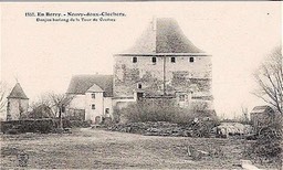 La Tour de Vesvre et le manoir disparu, sur une carte postale ancienne.