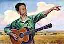 Woody Guthrie. Ce rebelle a chant la vie des dracins travaillant dans les vergers californiens, et bien d'autres choses encore.