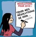 Trente six bonnes résolutions pour l'année 2010, en libre service sur gilblog !