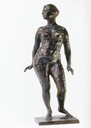 Gizou debout. Bronze.