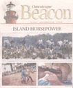 Le journal local, "Chincoteague Beacon", annonce l'événement. Photo de la traversée de la lagune.