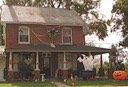 Une maison décorée dans le comté de Lancaster, Pennsylvanie.